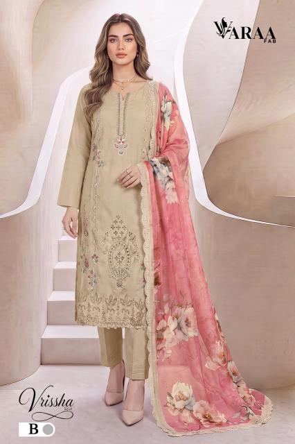 Varaa fab vrissha 1 dress materials in wholesale rate